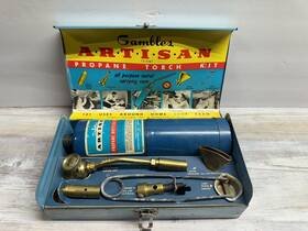 13-5167 Gables Artisan Vintage Rare 6 Piece Propane Torch Kit With Case And Insert