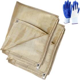 22us-lh-008 Gekufa 4x6 Ft Welding Blanket - Heavy Duty Fireproof Fiberglass Mat 1022 F 2-pack