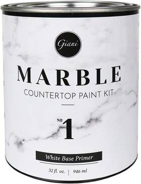 Giani 856512007835 Marble Countertop Paint- Step 1 32 Fl Oz Pack Of White Giani 856512007835 Marble Countertop Paint- Step 1 32 Fl Oz Pack Of White