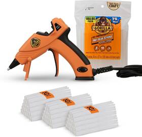 8401515 Gorilla Mini Hot Glue Gun Kit Pack Of 1 75 Sticks Orange