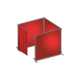 22rp05 Grainger Approved Welding Booth Kit 8 Ft W 6 H Red 22rp05 Grainger Approved Welding Booth Kit 8 Ft W 6 H Red