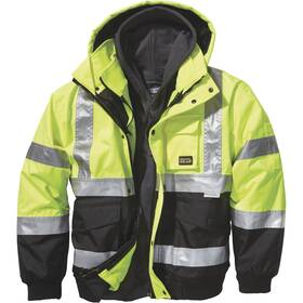 3152587 Gravel Gear Hv Mens Class 3 High Visibility 3-in-1 Bomber Jacket Lime Xl