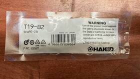 T19-b2 Hakko Soldering Tip 2b Type Japan Import Silver R1.0mm
