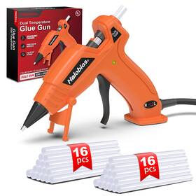 0532 Halobios Hot Glue Gun Dual Temp With 32 Sticks Quick Preheat Orange