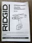 R8411501 Hammer Drill Operator Volt 18 Manual 1 2 " Ridgid
