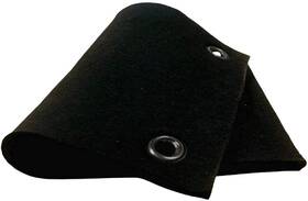 Hansway 724723967821 High Temp 18 Inch X 24 Wl Felt Carbon Fiber Welding Blankets Black X24 X1/4