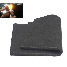 Hansway 943700961285 High Temp 18 Inch X24 X1/4ftft 6mm Felt Carbon Fiber Welding Blankets Black X 24 In