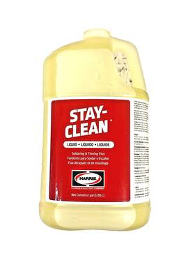 Sclf1g Harris Stay-clean Liquid Soldering And Tinning Flux 1 Gallon 128 Oz. Bottle