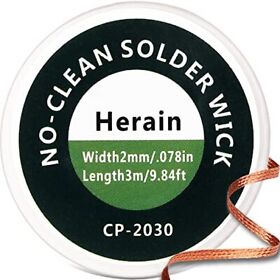 Herain No-clean Solder Wick Desoldering Braided Wicks With Flux