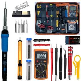Esi60w Hilediqj Soldering Iron Kit Digital Multimeter Multi Tester Voltage Orange
