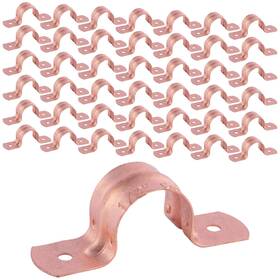 Cps050z50 Holdrite 1/2 Inch Copper 2-hole Strap 50 Pack