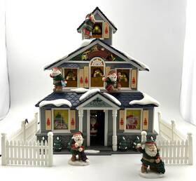 X04092 Holiday Classics Animated Musical And Lighted Santas Workshop 1992 Tested Toymake