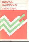 Eg3500x Honda Manual 1985 Printed 094 Owners Generator Eg3500x Honda Manual 1985 Printed 094 Owners Generator