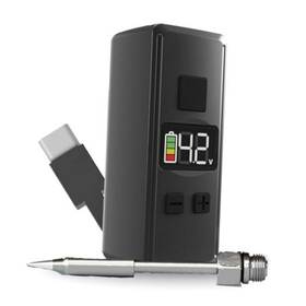 Hong Kong Brown Dragon 850058797229 Mini Rechargeable Soldering Iron Pen With Built-in Usb C Battery Cable Black