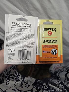 Lbg6 Hoppes Lead-b-gone Skin Cleansing Wipes Package Of 6 - #lbg6 Lot 2 New