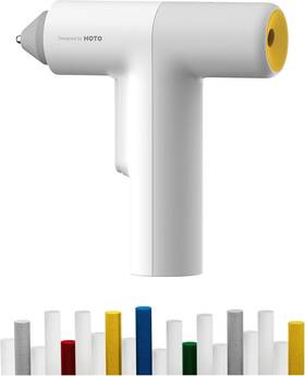 Qwrjq002 Hoto Cordless Hot Glue Gun Kit 40 Sticks 30s Mini And Compact White