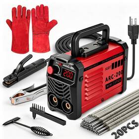 B0d5y3c7n3 Hpoouo 200amp 20pcs Rods Stick Welder Super Mini Portable Welding Machine Igbt