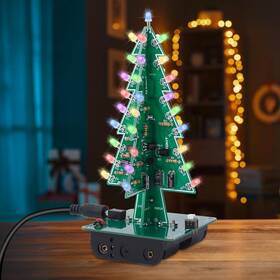 Icstation 313046335358 Christmas Tree Soldering Project 3d Xmas Kit With Led