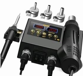 Ilibilib Hx36 2-in-1 Soldering 60w Iron And 600w Smd Hot Air Solder Station Tool