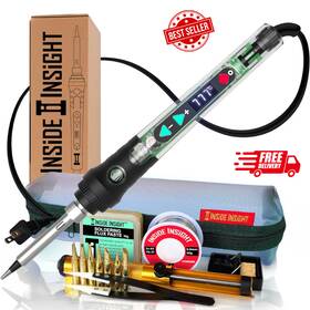 Inside Insight 726084712997 Lnside Lnsight 68w Adjustable Temperature Soldering Iron Kit For Diy Projects