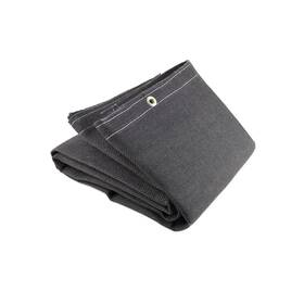 36318 Jackson Safety 24oz Vermicuite Coated Fiberglass Blanket 6ft X 8ft Black