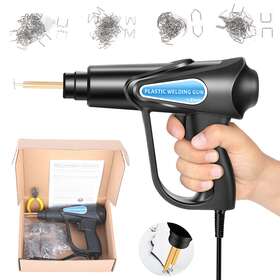 Jahyshow 883149804742 200 Staples Hot Stapler Car Bumper Fender Fairing Welder Gun Plastic Repair Kit