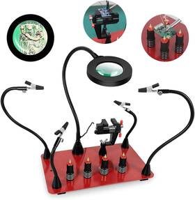 N-4ar-5c-2 Jlx Factory Soldering Helping Hands Magnetic Third Holder Tool With Large Adjust Light Magni N-4ar-5c-2 Jlx Factory Soldering Helping Hands Magnetic Third Holder Tool With Large Adjust Light Magni