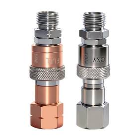 Jzweld Jqc-2 Oxy-acetylene Torch Quick Connects For Cutting Copper Qui