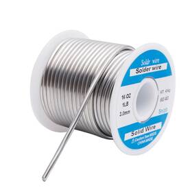 Ka Wah Core 712490574083 3mm Solid Solder Wire 60/40 454g For Stained Glass Crafting