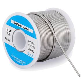 Ka Wah Core 753980093592 63/37 2mm 1lb Tin Solder Wire Lead With Flux For Electrical Soldering Repair