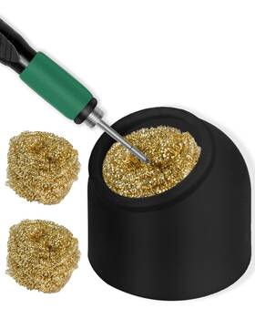 K920 Kaisi Soldering Iron Tip Cleaner Non-slip Silicone Holder Solder Brass Cl