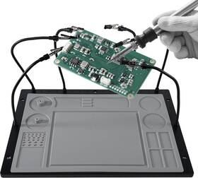 Kaisiking 313029580522 2-in-1 Helping Hands Soldering Kit Station With Silicon