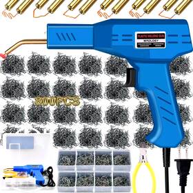 Kalkon 744110178913 Plastic Welder Kit Soldering Hot Stapler Bumper Repair Welding Gun 800 Staples