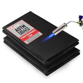 Kanhiro 700433985881 Carbon Felt Welding Blanket Fireproof - 2 Packs 12 Inch X 27 Heat Resistant Fabr Kanhiro 700433985881 Carbon Felt Welding Blanket Fireproof - 2 Packs 12 Inch X 27 Heat Resistant Fabr