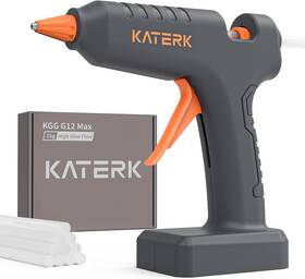 39423 Katerk 12v Full Size Cordless Hot Glue Gun Drip-free Fast Heating