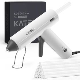 45914 Katerk 60w Full Size Hot Glue Gun Drip-free 60s Fast Preheating With White