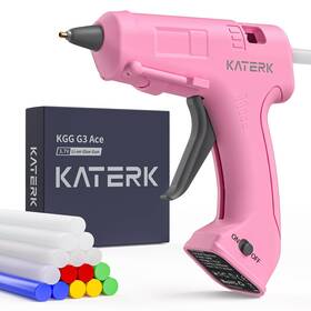 Sy-is45910p-us-fba Katerk 3.7v Cordless Hot Glue Gun Kit 90s Fast Heating Mini Pink