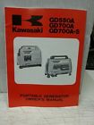 99920-2059 Kawasaki Owners 700a- Portable Generator Manual 700a Gd550a