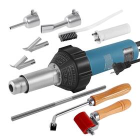 1600w Kayesampra 723044275530 Hot Air Gun Welding Torch Heat Plastic Welder Kit With Nozzles Roller