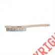 Kh584 Wood 3 Brush Lincoln Welding Rows Electric Carbon Wire Handle 19 Tools