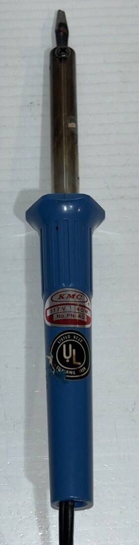 Pn-40 Kmc 40 Watt Pencil Soldering Iron Electric Corded Tested/works Vtg
