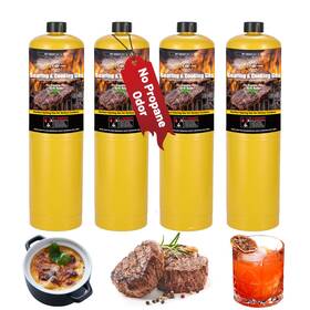 Kc-sg-0001 Kookcook 14.1oz Mapp Gas 4 Packs Kit 99.99% High Purity Equal To Hotter Than