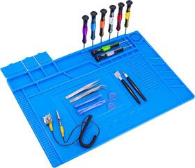 Jp-oqkn-h0un Kotto Anti-static Esd Safe Magnetic Soldering Mat Silicone Repair Blue