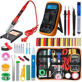 Kyzhxvo 743645058448 Electronics Soldering Iron Kit 80w Lcd Digital With Adjustable Tem