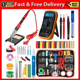 A0002 Kyzhxvo Cautin Para Soldar Esta O Electrico 110v Kit Con Puntas Bomba De Desoldar 60w