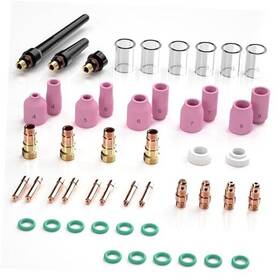 Dn392 Kzu 49pcs Tig Welding Torch Accessories Stubby Gas Lens #10 Glass Cup Kit For Wp