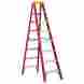 L-3016-08 Louisville Ladder 8 Fiberglass Step 300 Lbs Duty Rated Type Ia Molded Top With Tool Slot