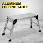 Ladder Aluminum Step Work Up Stool Platform Save Space Bench Folding Table