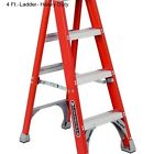 Ladder Ft Rating Fiberglass 300 Heavy Lbs. 4-feet Platform Duty 4 Tools Ladder Ft Rating Fiberglass 300 Heavy Lbs. 4-feet Platform Duty 4 Tools
