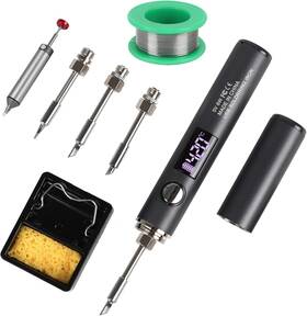 Iscience23 Larlarsa Cordless Soldering Iron Kit Rechargeable Usb-c Pen With Oled Screen